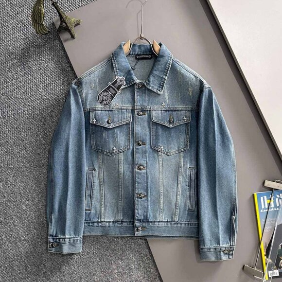 Chrome Hearts blue denim jacket - Picture 1 of 9